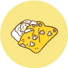 お昼寝のイラスト