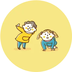 合同保育へのイラスト